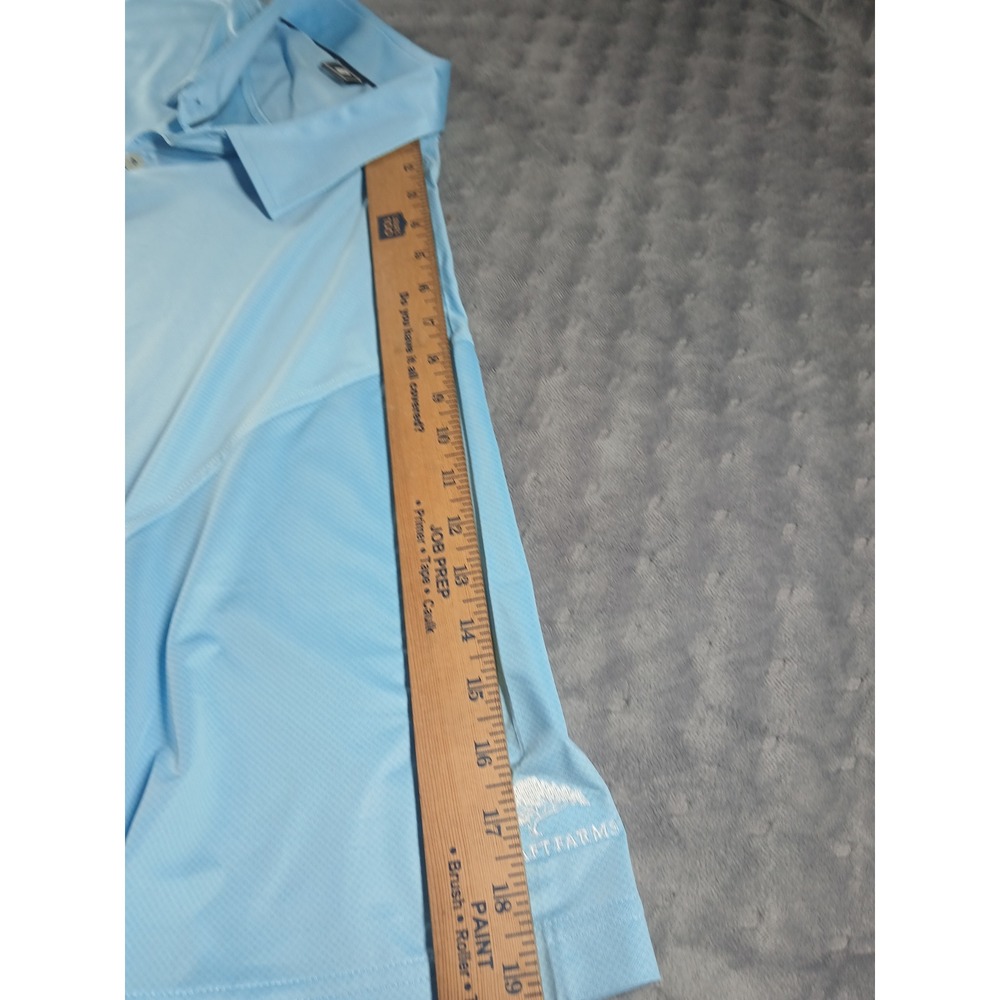 FootJoy Mens 3XL Light Blue Performance Golf Polo Shirt Craft Farms NWT - Picture 5 of 7